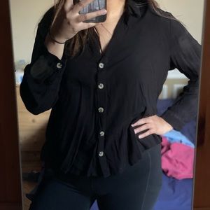 H&M oversized button down shirt size XL